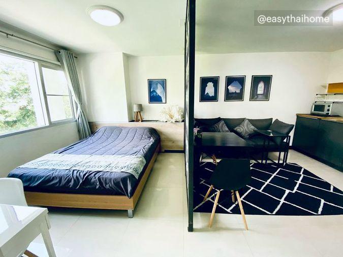 รูป P-52308 > คอนโดให้เช่า Condo One Thonglor ห้องสตูดิโอ ชั้น 6 วิวสระว่ายน้ำ ใกล้ BTS ทองหล่อ Line: @easythaihome 085-592-2897 - รูปที่ 1/9