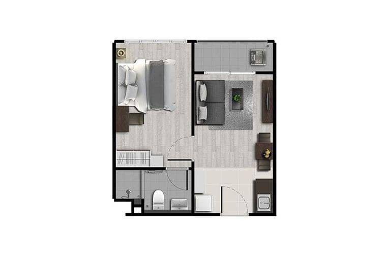 รูป 🤝🏻RB25126 ให้เช่าถูกมาก👍ดีคอนโด แคมปัส ไฮด์อเวย์ เฟส 4✅แอดไลน์ @mproperty( มี @ ด้วย) แอดมินตอบไว - รูปที่ 4/8