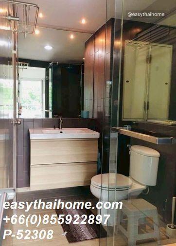 รูป P-52308 > คอนโดให้เช่า Condo One Thonglor ห้องสตูดิโอ ชั้น 6 วิวสระว่ายน้ำ ใกล้ BTS ทองหล่อ Line: @easythaihome 085-592-2897 - รูปที่ 6/9