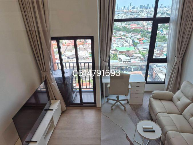รูป ให้เช่าคอนโด Duplex (ห้องใหม่แกะกล่อง) Origin Bangkhunnon ใกล้ รพ.ศิริราช 24000 - รูปที่ 9/13