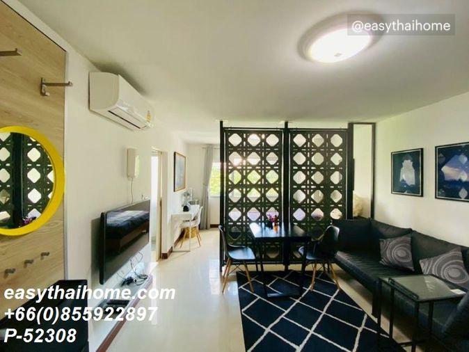 รูป P-52308 > คอนโดให้เช่า Condo One Thonglor ห้องสตูดิโอ ชั้น 6 วิวสระว่ายน้ำ ใกล้ BTS ทองหล่อ Line: @easythaihome 085-592-2897 - รูปที่ 2/9