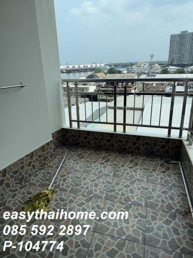 รูป P-104774 ให้เช่าคอนโดใกล้เซ็นทรัลพระราม3 ห้องเพิ่งรีโนเวทใหม่ ศุภาลัย พรีมา ริวา ชั้น7 วิวเมือง มีเครื่องซักผ้า Line @easythaihome 085-592-2897 - รูปที่ 7/9