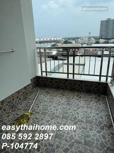 รูป P-104774 ให้เช่าคอนโดใกล้เซ็นทรัลพระราม3 ห้องเพิ่งรีโนเวทใหม่ ศุภาลัย พรีมา ริวา ชั้น7 วิวเมือง มีเครื่องซักผ้า Line @easythaihome 085-592-2897 - รูปที่ 7/9