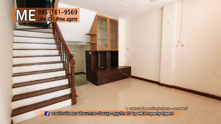 รูป ขายทาวน์โฮม 3 ชั้น หมู่บ้านควีนเพลส 3 อ่อนนุช 44 ทำเลดี ใจกลางอ่อนนุช ใกล้ BTS สถานีศรีนุช - สถานีบางจากโทร 085-161-9569 (TE25-16) - รูปที่ 5/9