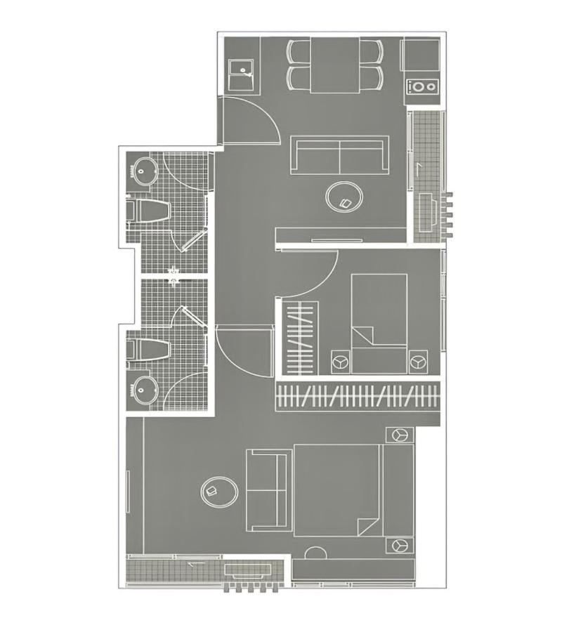 picture 9807, 2 Br. condo for at Noble Revolve Ratchada. - 8/8