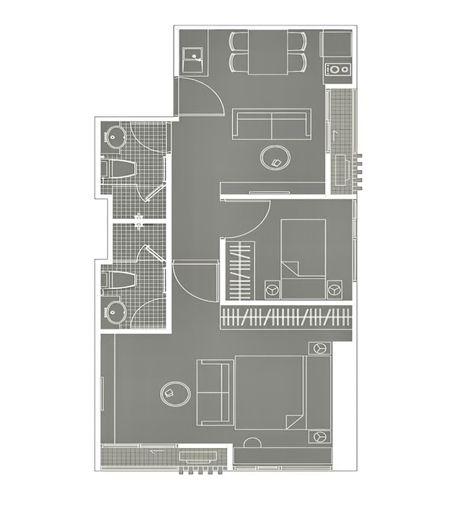 picture 9807, 2 Br. condo for at Noble Revolve Ratchada. - 8/8