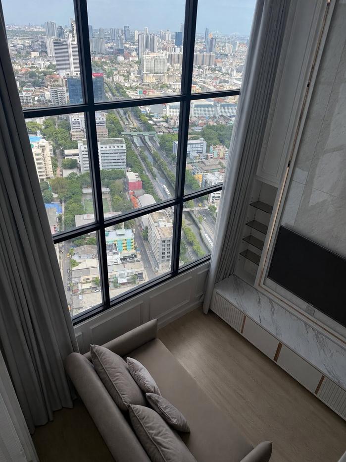 รูป 🚨 ให้เช่า Knightsbridge Prime Sathorn ห้องหรูสไตล์ Duplex ชั้นสูง วิวโค้งแม่น้ำเจ้าพระยา ใกล้ BTS ช่องนนทรี 🌉✨ - รูปที่ 7/9