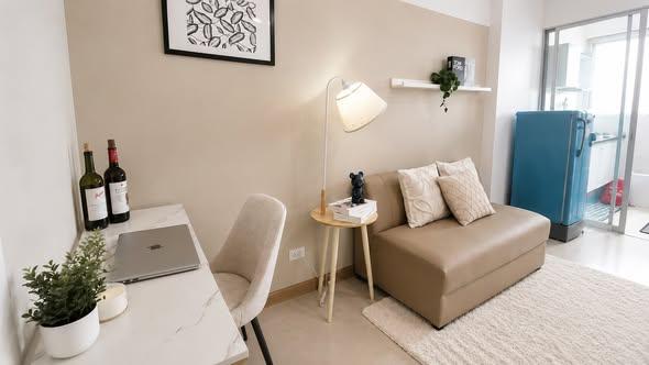 รูป 🔥 ขายห้องแต่งใหม่สไตล์ Modern Cozy ✅ ซิตี้โฮม ศรีนครินทร์ (City Home Srinakarin) | MRT ศรีลาซาล - รูปที่ 3/5