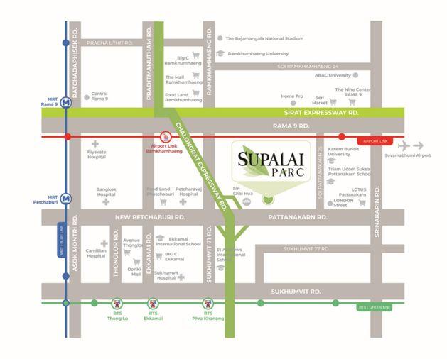 รูป Call : 061-227-7792 ขายเท่าทุน ไม่บวกกำไร!! SUPALAI PARC Ekkamai-Pattanakarn ตึก A ชั้น 12 วิวสระว่ายน้ำ Rare Item Room (เจ้าของขายเอง) - รูปที่ 12/13