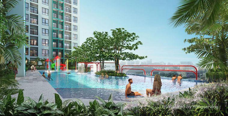 รูป Call : 061-227-7792 ขายเท่าทุน ไม่บวกกำไร!! SUPALAI PARC Ekkamai-Pattanakarn ตึก A ชั้น 12 วิวสระว่ายน้ำ Rare Item Room (เจ้าของขายเอง) - รูปที่ 7/13