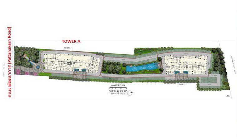 รูป Call : 061-227-7792 ขายเท่าทุน ไม่บวกกำไร!! SUPALAI PARC Ekkamai-Pattanakarn ตึก A ชั้น 12 วิวสระว่ายน้ำ Rare Item Room (เจ้าของขายเอง) - รูปที่ 3/13