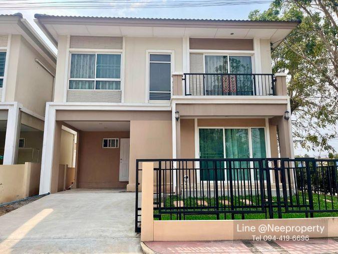 รูป ให้เช่าบ้านเดี่ยว หมู่บ้านภัสสร ไพรด์ ปิ่นเกล้า–วงแหวน หลังมุม พร้อมเฟอร์ฯ ครบ เลี้ยงสัตว์ได้ เข้าอยู่ได้ทันที (H6912) - รูปที่ 1/12