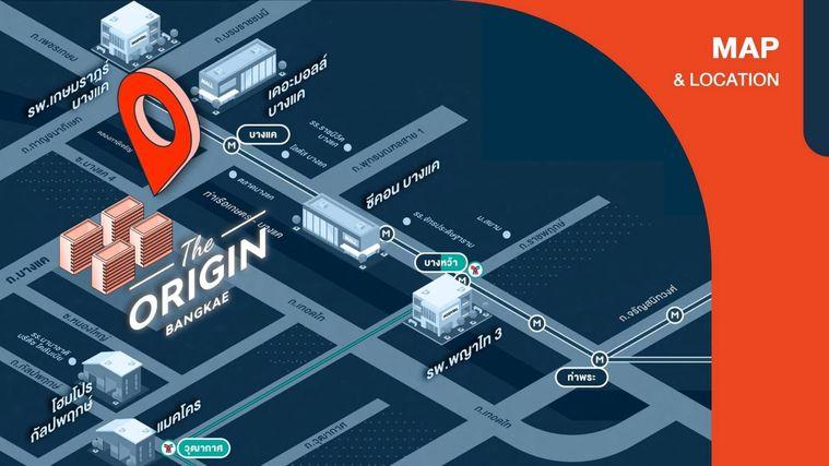 รูป ให้เช่าThe Origin Bangkae - 2นอน 1น้ำ 49ตรม. ชั้น4 ตึกA - Line:@hac55 - รูปที่ 4/9