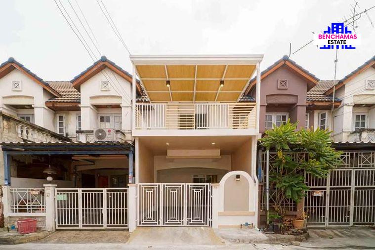 รูป 🔥 ขาย ทาวน์เฮ้าส์ หมู่บ้านลุมพินี ทาวน์วิลล์ (Lumpini Townville) | ตรงข้ามเซ็นทรัล เวสต์เกต ใกล้รถไฟฟ้าสายสีม่วง สถานีตลาดบางใหญ่ - รูปที่ 1/19