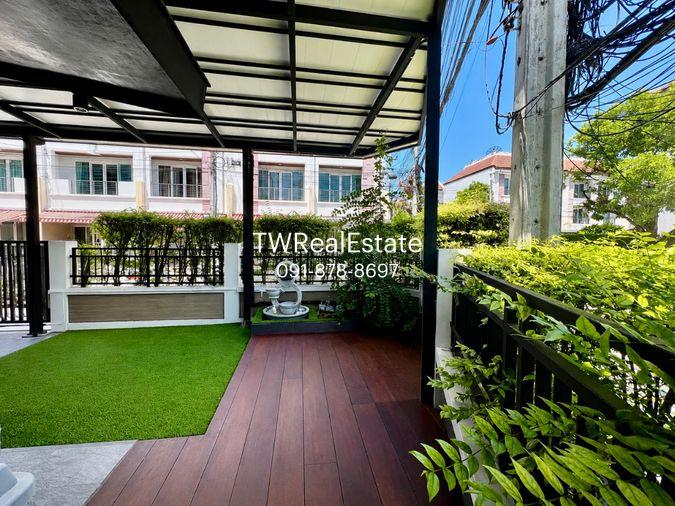 รูป ให้เช่า Baan Klang Muang S-Sense Rama 9 – Ladprao ทาวน์โฮมหลังมุม รีโนเวทใหม่ Built-in ทั้งหลัง พร้อมเข้าอยู่ ใกล้โรงเรียนนานาชาติฝรั่งเศส กรุงเทพ - รูปที่ 4/36
