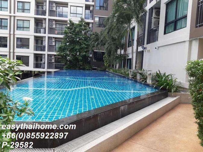 รูป P-29582 | ปล่อยเช่า ศุภาลัย ซิตี้ รีสอร์ท สถานีรถไฟฟ้าแบริ่ง สุขุมวิท 105🔥✨ คอนโด 1 ห้องนอน วิวสระว่ายน้ำ เฟอร์ครบ ใกล้ BTS แบริ่ง พร้อมเข้าอยู่!  - รูปที่ 5/9