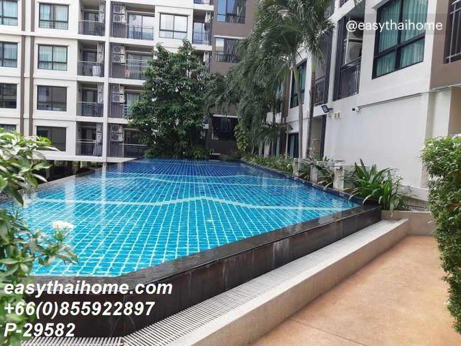 รูป P-29582 | ปล่อยเช่า ศุภาลัย ซิตี้ รีสอร์ท สถานีรถไฟฟ้าแบริ่ง สุขุมวิท 105🔥✨ คอนโด 1 ห้องนอน วิวสระว่ายน้ำ เฟอร์ครบ ใกล้ BTS แบริ่ง พร้อมเข้าอยู่! - รูปที่ 5/9