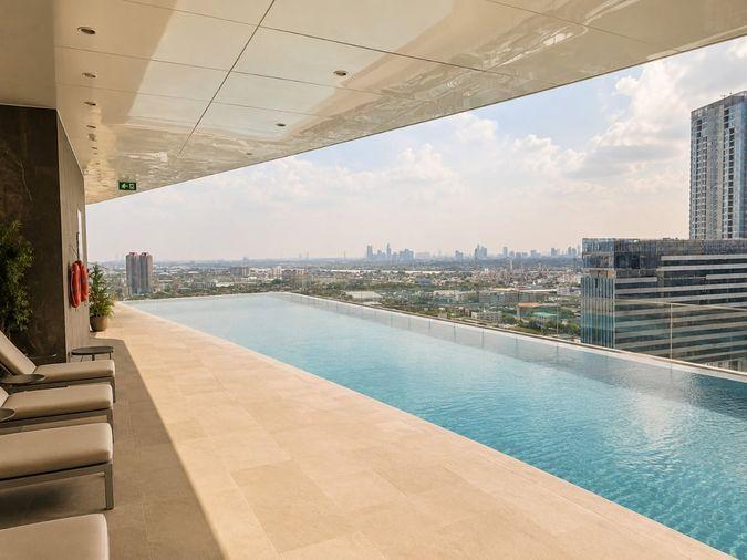 รูป IDEO Mobi Sukhumvit 66 ปล่อยเช่า ห้องโปร่งสบาย ตกแต่งสวย เปิดรับแสงธรรมชาติ พร้อมวิวมุมสูง 2 ห้องนอน 2 ห้องน้ำ - รูปที่ 8/8