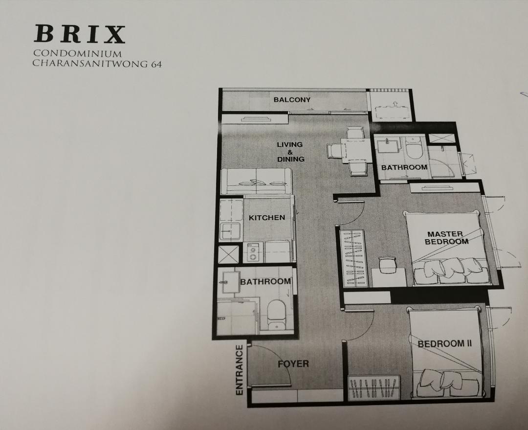 picture    🎈#MT2607_024 🎈💥Urgent💥 Guaranteed availability! Click quickly before it's gone‼️ For Rent 22k.🔥 Brix Condo Charansanitwong 64 - 11/16