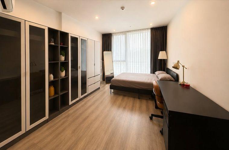 รูป IDEO Mobi Sukhumvit 66 ปล่อยเช่า ห้องโปร่งสบาย ตกแต่งสวย เปิดรับแสงธรรมชาติ พร้อมวิวมุมสูง 2 ห้องนอน 2 ห้องน้ำ - รูปที่ 3/8