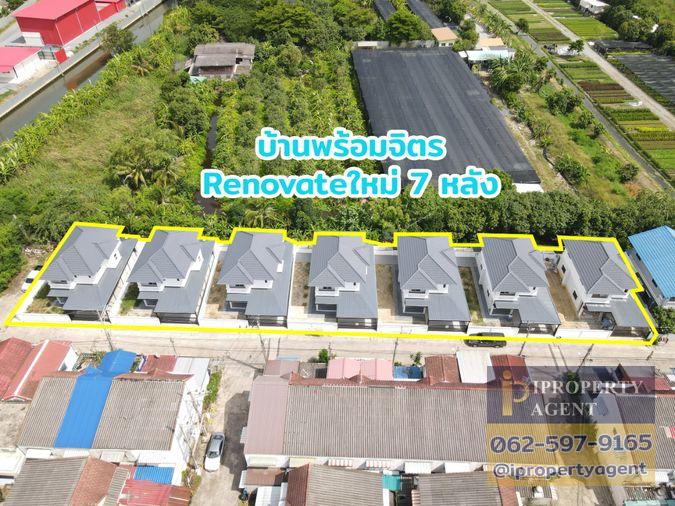 รูป ขายบ้านเดี่ยว หมู่บ้านพร้อมจิตร รีโนเวทใหม่ 7 หลัง ซอยวัดพระเงิน บางใหญ่ นนทบุรี - รูปที่ 34/35
