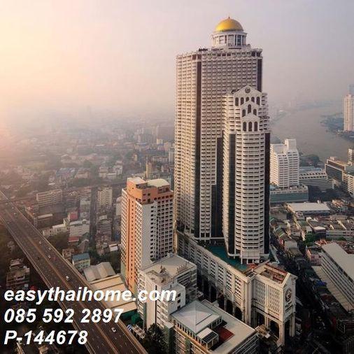 picture P-144678 📢 Condo for Rent River View Near BTS Surasak | State Tower Project, 30th Floor Line: @easythaihome 085-592-2897 - 14/23