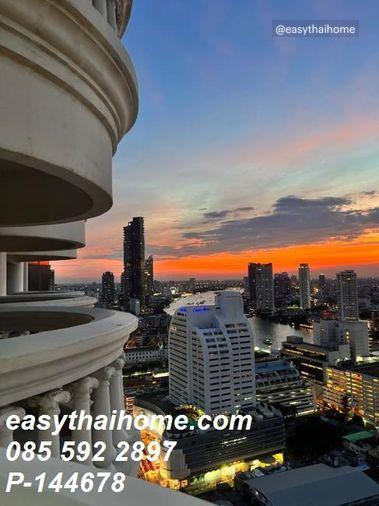 picture P-144678 ðĒ Condo for Rent River View Near BTS Surasak | State Tower Project, 30th Floor Line: @easythaihome 085-592-2897 - 22/23