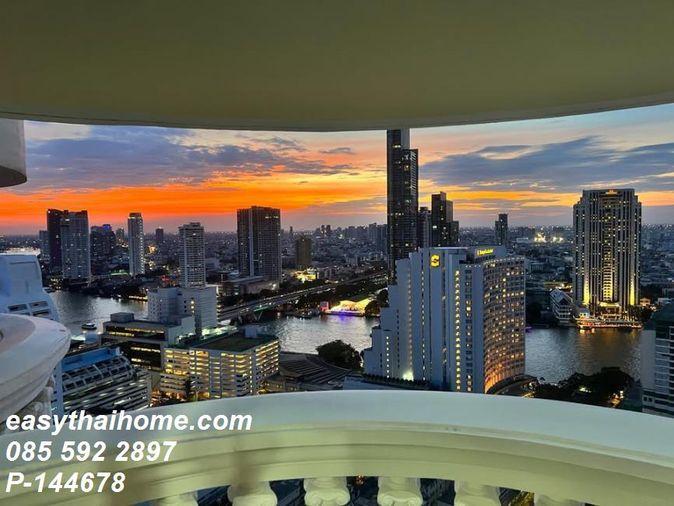 picture P-144678 📢 Condo for Rent River View Near BTS Surasak | State Tower Project, 30th Floor Line: @easythaihome 085-592-2897 - 10/23