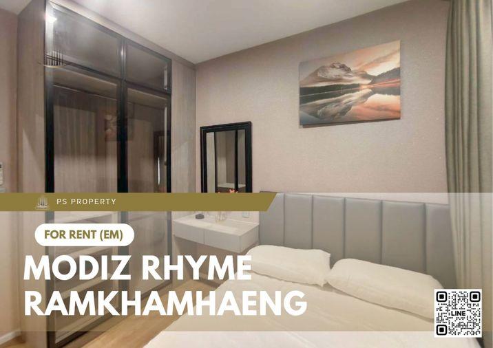 รูป ให้เช่า ✨ Modiz Rhyme Ramkhamhaeng ✨ เฟอร์นิเจอร์ และ เครื่องใช้ไฟฟ้าครบ ใกล้ MRT รามคำแหง - รูปที่ 1/9