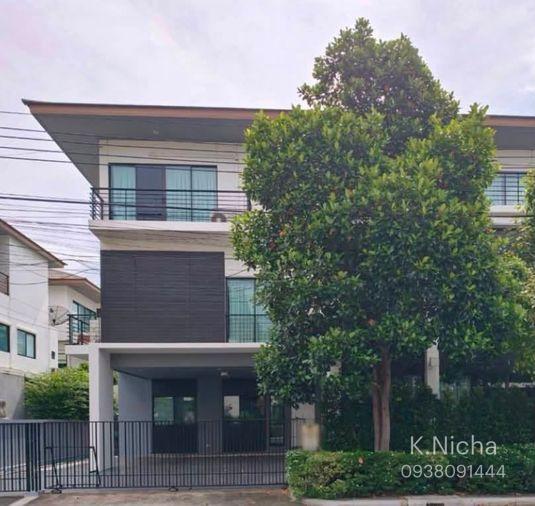 รูป HR3577ให้เช่าบ้านเดี่ยวหรู 3 ชั้น 400 ตร.ม. หมู่บ้านลุมพินี สวนหลวง ร.9 ใกล้โรงเรียนนานาชาติ ICS / TSIS - รูปที่ 1/23