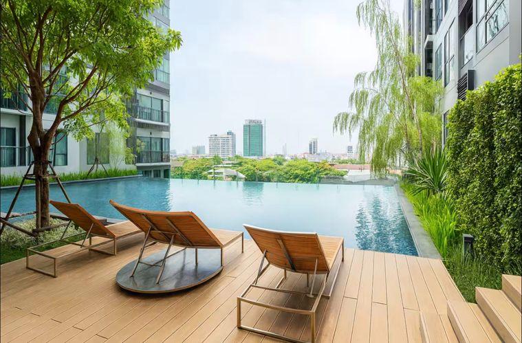 รูป Rhythm Sukhumvit 36-38 ห้อง 1 นอน แต่งครบเฟอร์ฯ จัดเต็ม โซฟาใหญ่นั่งสบาย ระเบียงกว้างวิวเปิดโล่ง หิ้วกระเป๋าเข้าอยู่เลย - รูปที่ 14/21