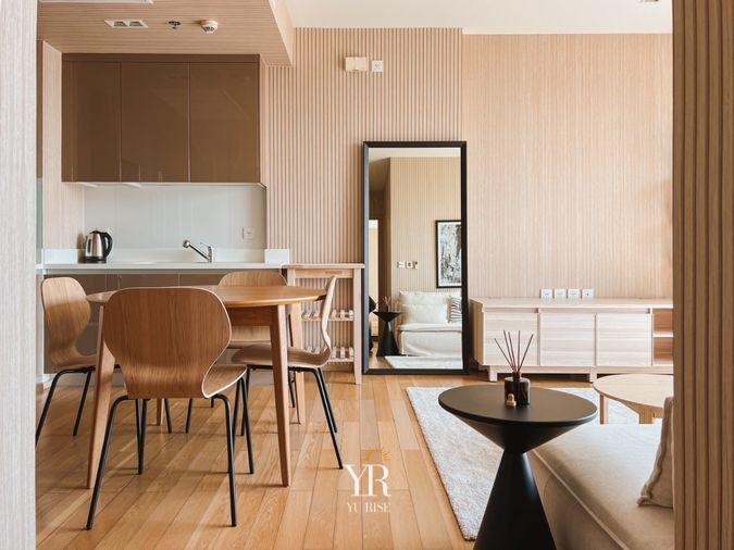 รูป SIRI at Sukhumvit 2 Bed แต่งครบมินิมอลญี่ปุ่น ห้องโปร่งรับลมวิวแม่น้ำทิศใต้ มีอ่างอาบน้ำ ห้องจริงสวยพร้อมเข้าอยู่ - รูปที่ 3/17