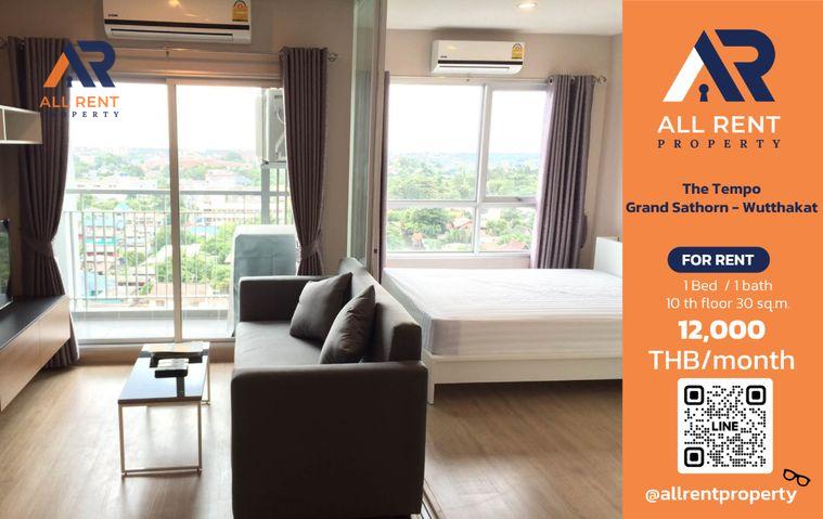 รูป 🔥 The Tempo Grand Sathorn – Wutthakat ห้องสวย ติด BTS วุฒากาศ เพียง 12,000 บาท/เดือน 🚆✨ - รูปที่ 1/9