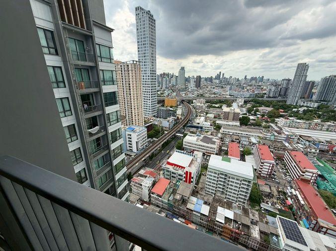 รูป Call : 063-859-5545 Condo Q House Sukhumvit 79 ติดรถไฟฟ้า BTS อ่อนนุช ห้องมุม 44.5 ตารางเมตร 2 ห้องนอน ชั้น26 ตกแต่งครบ - รูปที่ 9/13