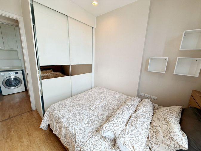 รูป Call : 063-859-5545 Condo Q House Sukhumvit 79 ติดรถไฟฟ้า BTS อ่อนนุช ห้องมุม 44.5 ตารางเมตร 2 ห้องนอน ชั้น26 ตกแต่งครบ - รูปที่ 4/13