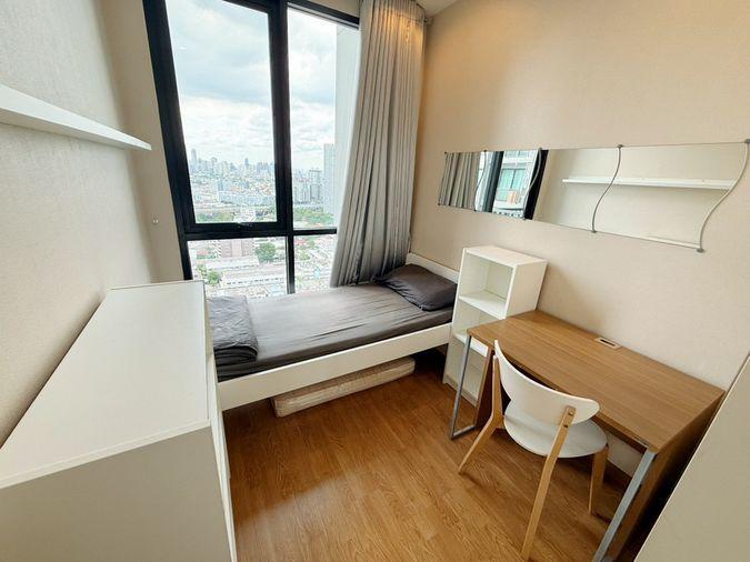 รูป Call : 063-859-5545 Condo Q House Sukhumvit 79 ติดรถไฟฟ้า BTS อ่อนนุช ห้องมุม 44.5 ตารางเมตร 2 ห้องนอน ชั้น26 ตกแต่งครบ - รูปที่ 5/13