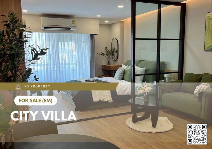 รูป ขายด่วน 🔥 City Villa 🔥 เฟอร์นิเจอร์ และ เครื่องใช้ไฟฟ้าครบ ใกล้ BTS - รูปที่ 1/20