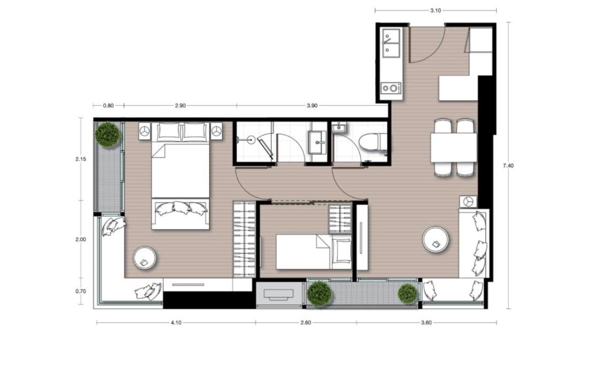 รูป Noble Form Thonglor  ขาย 1 ห้องนอน ห้องเปล่าสภาพป้ายแดง สำหรับคนชอบแต่งห้องเอง มีโควต้าต่างชาติ - รูปที่ 3/23