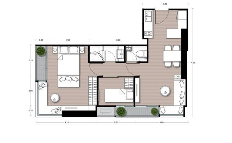รูป Noble Form Thonglor  ขาย 1 ห้องนอน ห้องเปล่าสภาพป้ายแดง สำหรับคนชอบแต่งห้องเอง มีโควต้าต่างชาติ - รูปที่ 3/23