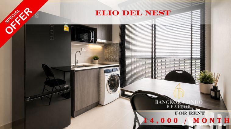 รูป 🍀🍀🍀Beautiful condo 🌸 ให้เช่า📌 เอลิโอ เดล เนสท์(Line:@rent2022) 🚆BTS อุดมสุข✨พร้อมเข้าอยู่ ✨A11918 - รูปที่ 1/7