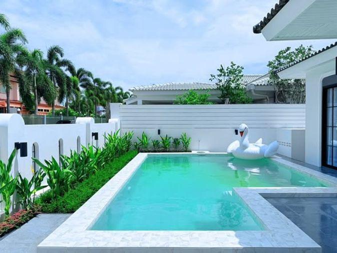 รูป 🔥 ขาย หมู่บ้านพัทยาทรอปิคอล 2 (Pattaya Tropical 2) บ้านพูลวิลล่าชั้นเดียว สไตล์ Modern Classic บิ้วอินทั้งหลัง พร้อมเข้าอยู่ - รูปที่ 3/10