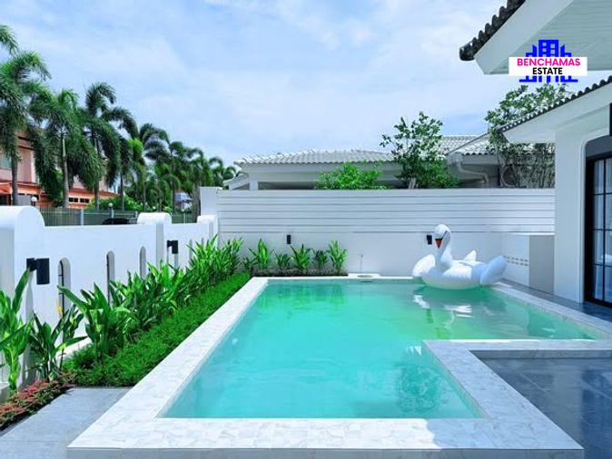 รูป 🔥 ขาย หมู่บ้านพัทยาทรอปิคอล 2 (Pattaya Tropical 2) บ้านพูลวิลล่าชั้นเดียว สไตล์ Modern Classic บิ้วอินทั้งหลัง พร้อมเข้าอยู่ - รูปที่ 3/10