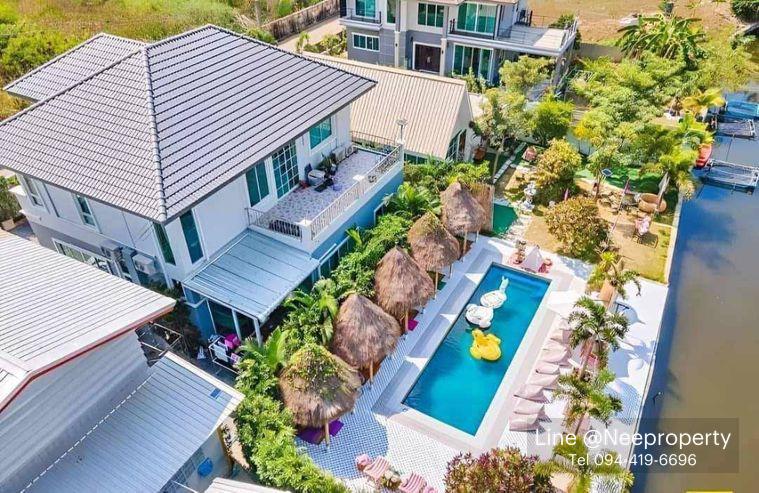 รูป ให้เช่าบ้านเดี่ยวหรูริมทะเลสาบ ใกล้ทางด่วนและเซ็นทรัล เข้าอยู่ได้ทันที (H6921) - รูปที่ 1/20