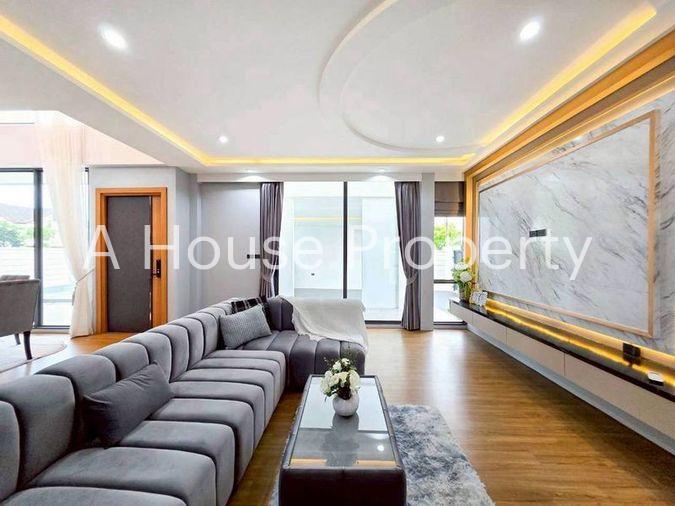 picture Newly built detached house with spacious living area, Areeya Village Pattaya. - 3/20