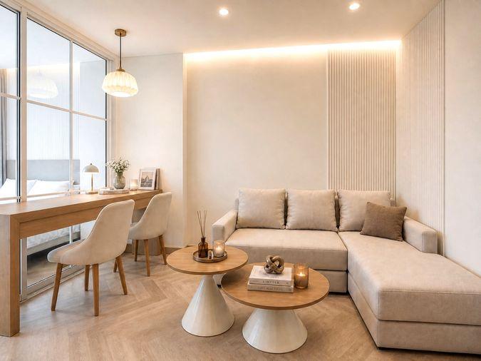 รูป ขายคอนโด Plum Condo นวมินทร์ ตกแต่งพร้อมอยู่ ใกล้รถไฟฟ้าสายสีชมพู - รูปที่ 4/7