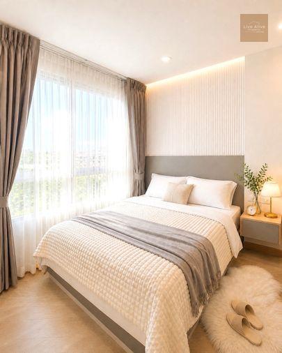 รูป ขายคอนโด Plum Condo นวมินทร์ ตกแต่งพร้อมอยู่ ใกล้รถไฟฟ้าสายสีชมพู - รูปที่ 1/7