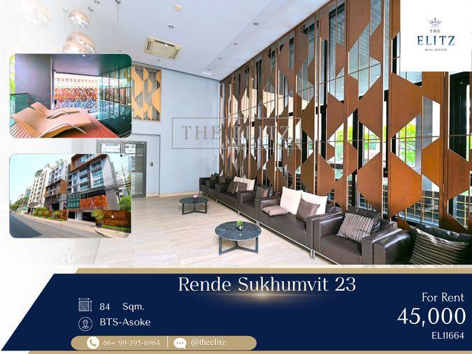 รูป ✨An Oasis in Asoke! Cozy Low-Rise Condo for Rent @ Rende Sukhumvit 23 – Max Privacy ✨ - รูปที่ 1/8