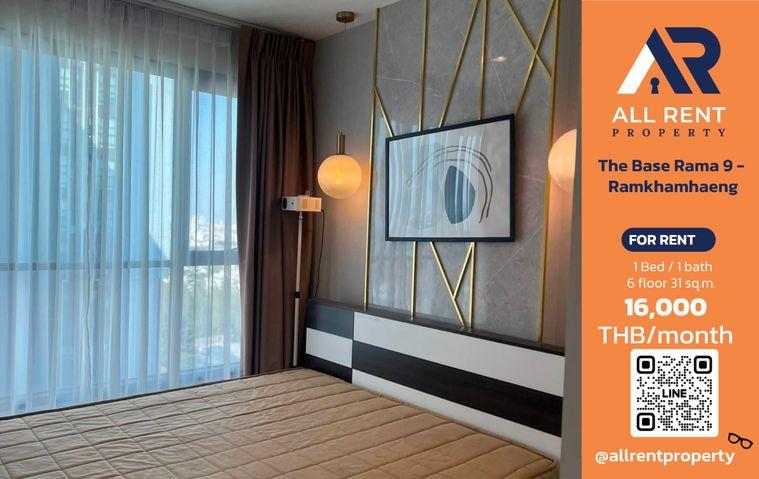 รูป 🔥 The Base Rama 9 - Ramkhamhaeng ห้องสวย 1 Bedroom Plus ใกล้รถไฟฟ้า เพียง 16,000 บาท/เดือน พร้อมอยู่! 🏙️ - รูปที่ 1/9