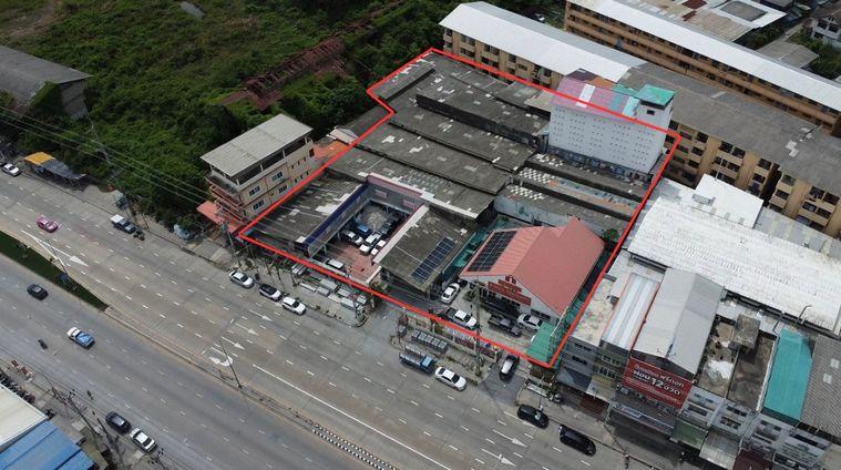 picture Land for sale, red layout, 2 rai 20 sq m., next to Suksawat Road, 8 lanes, large plot, ready to develop the project immediately (M10713) - 4/8