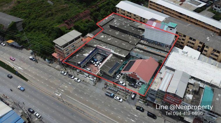 picture Land for sale, red layout, 2 rai 20 sq m., next to Suksawat Road, 8 lanes, large plot, ready to develop the project immediately (M10713) - 4/8
